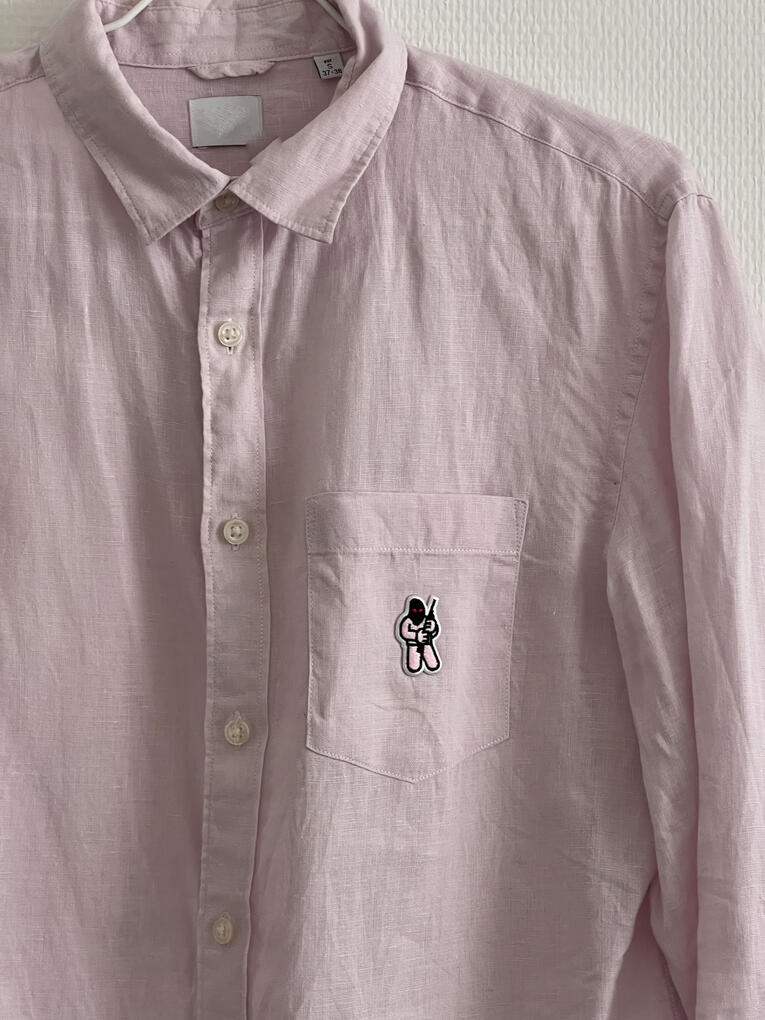 Chemise Lin rose RIBELU