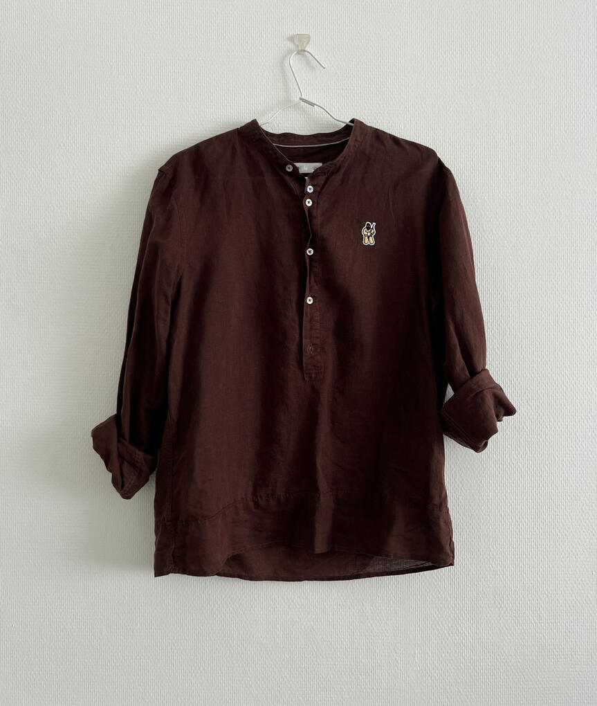 Chemise Lin marron RIBELU