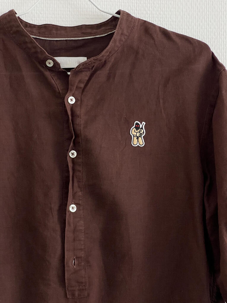 Chemise Lin marron RIBELU
