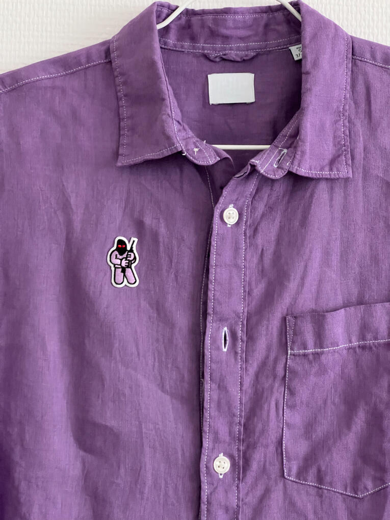 Chemise Lin violet RIBELU